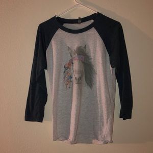 Baseball sleeve shirt